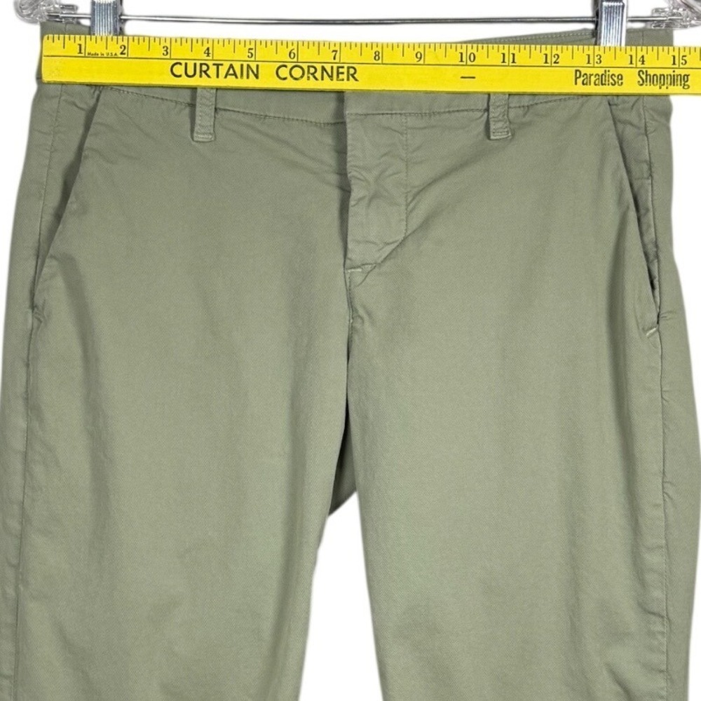 FRANK & EILEEN Wicklow Chino Cropped Trousers, Rosemary Distressed Hem, Size 2 - Picture 4 of 10
